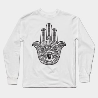 Hand Of Hamsa - Hand Of Fatima Long Sleeve T-Shirt